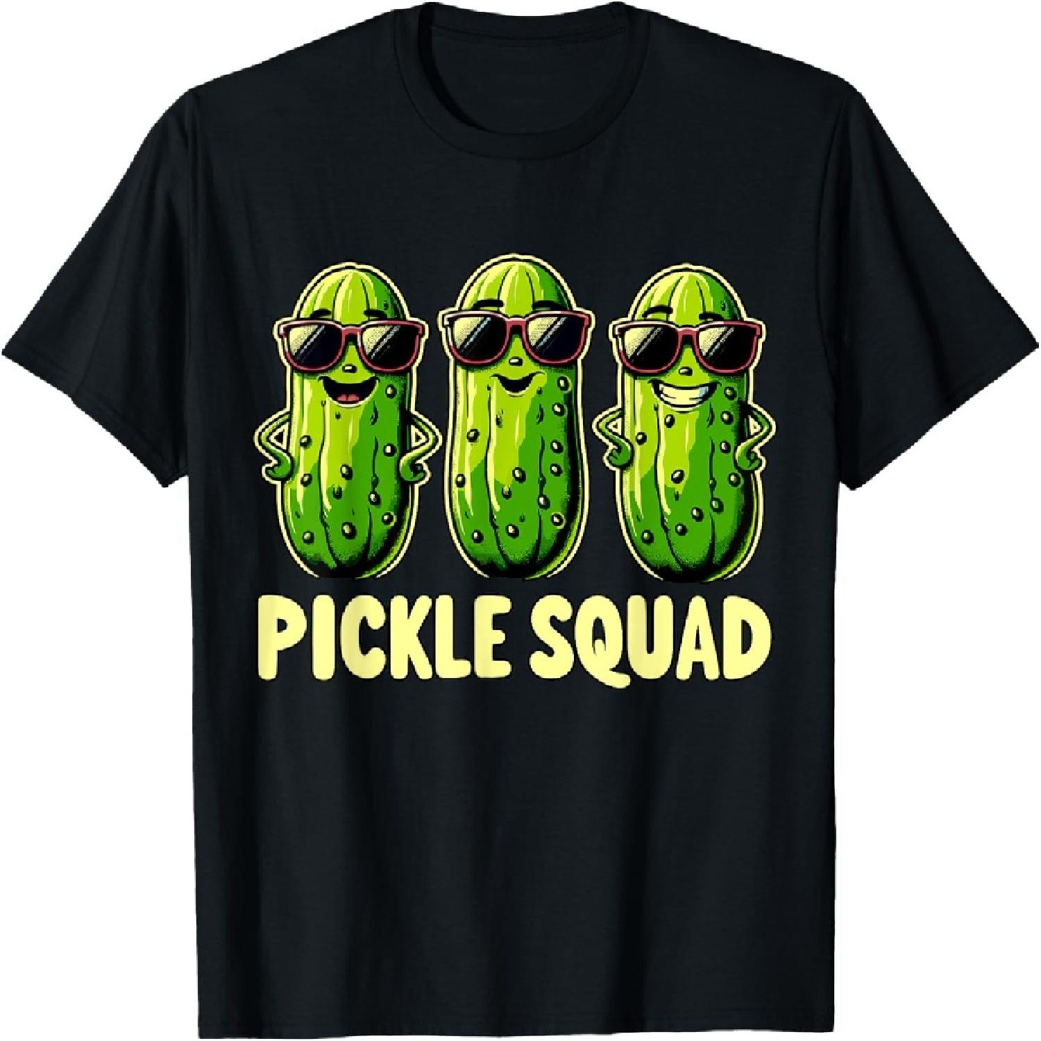 Dill Pickle Costume Vegan Pickle Crew T-Shirt S
