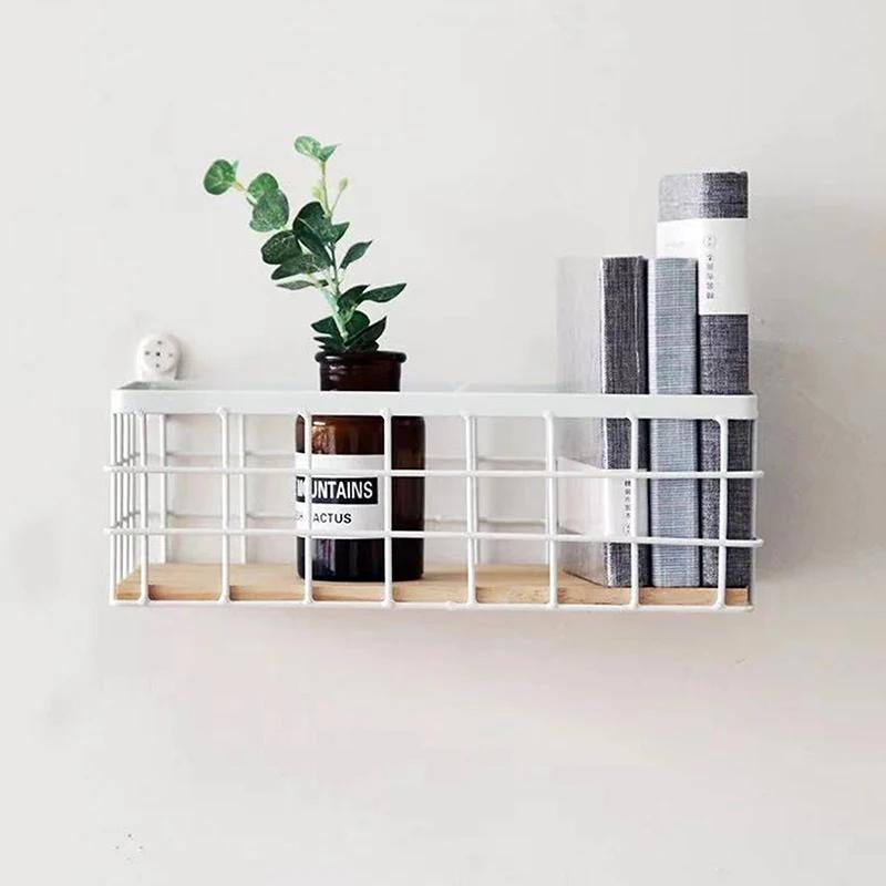 Desktop Cosmetic Finishing Storage Basket Home Decoration Wrought Iron Storage Basket Tableware Sundries Organizer