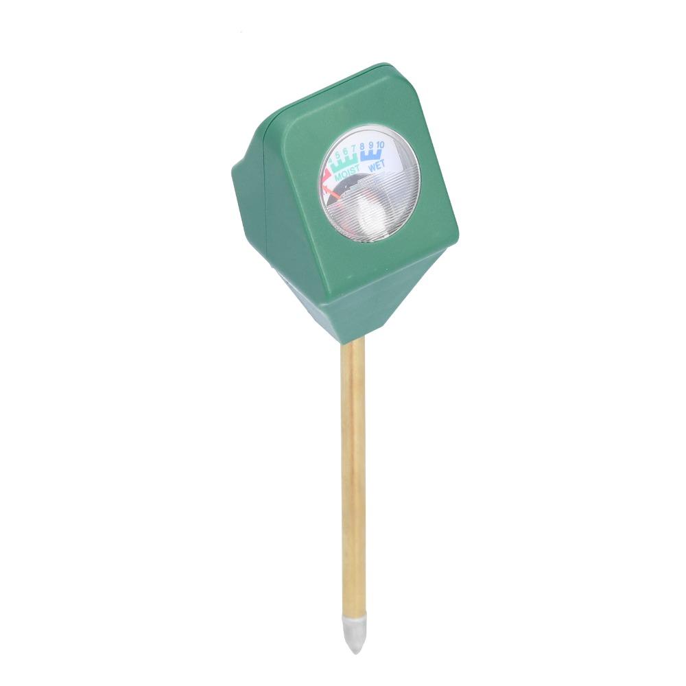 ABS and Metal Soil Moisture Meter Green PH Tester Durable Acidity Alkalinity Test Tool