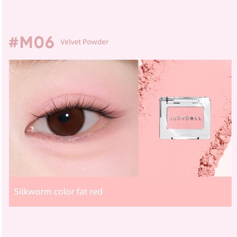 Judydoll Orange Single Color Eyeshadow D02 Polarized High-Shimmer Light Makeup Pearlescent Fine Shimmer Milky Blue D03 Glitter