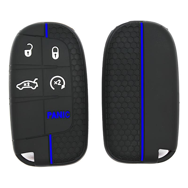 1Pcs For  Renegade Compass Grand Cherokee Chrysler 300C Wrangler Dodge Accessary Silicone Remote Control Car Key Cover Case