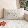 Imitation Rabbit Plush Pillowcase Christmas Tree Embroidery Living Room Sofa Pillow Cushion Christmas Atmosphere Decoration