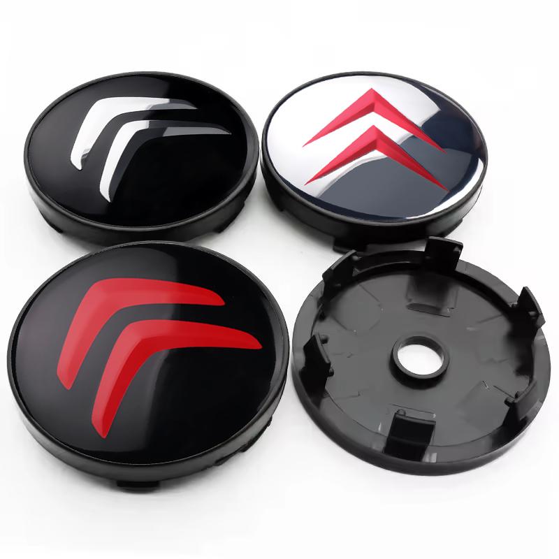 56/60mm Car Wheel Center Hub Cap Rim Cover Stickers For Citroen C3 Aircross C4 Grand Picasso C4L Berlingo C5 Xsara C-ELYSEE DS amv123
