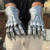 Etched Steel Gauntlet Gloves Gothic Knight Costume, 40.64 Cm Gloves Pair Perfect Halloween Gift