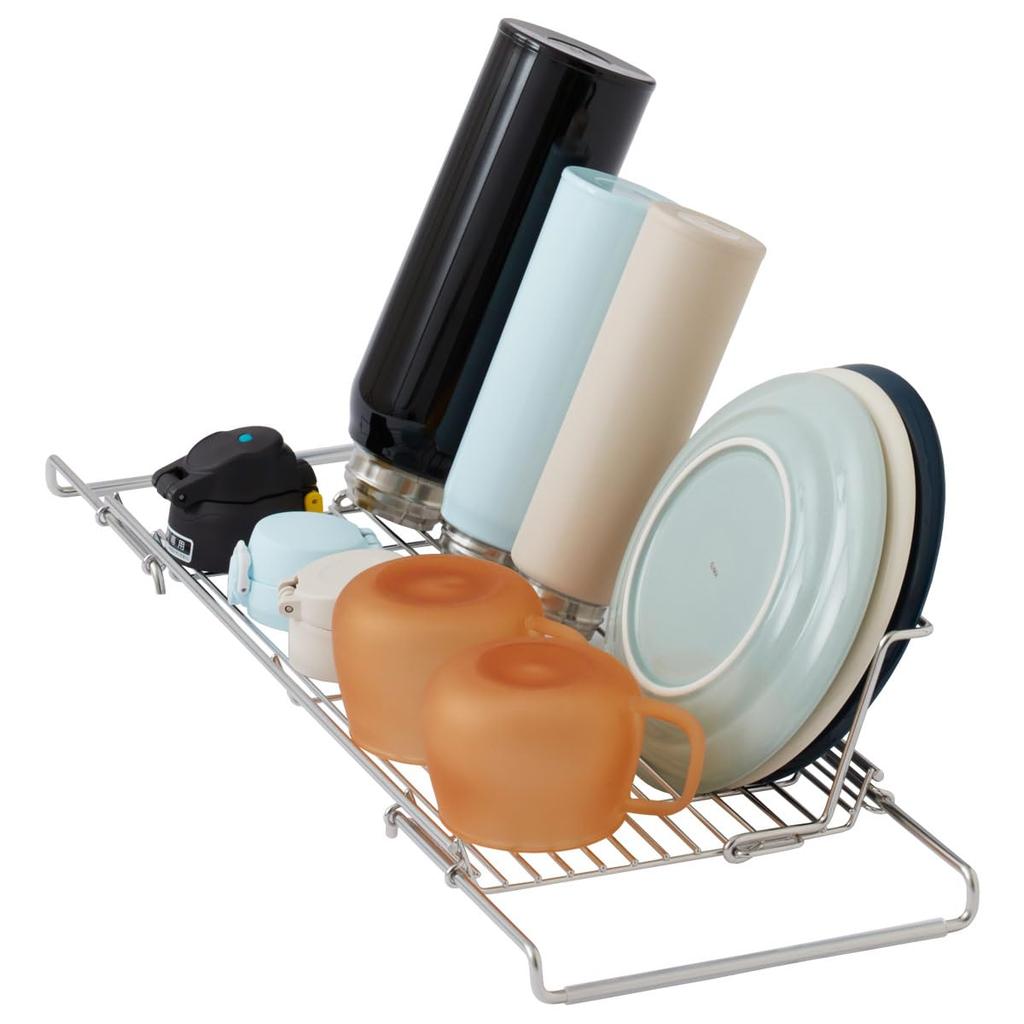 SAKuRAKu Drainer Above the Next to the Dishwasher Stainless Steel Drainer Can Be Handed to the Sink to x x to Comes with a foldable so you can also