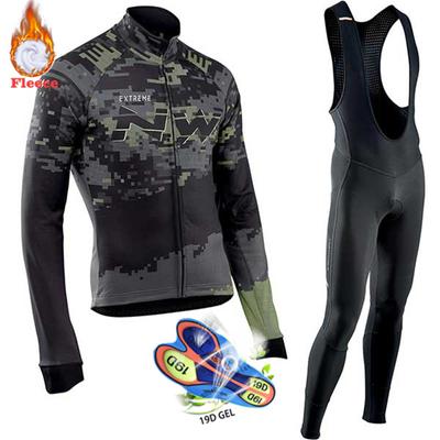 2026 Cycling Suit Fleece Winter Long Sleeve Cycling Suit Tour De France Team Edition Cycling Suit Set