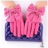 Women's Fashion Dance Gloves Imitation Leather PU Leather Driving Cute Rivets Multicolor Colorful Bow Nightclub Gloves