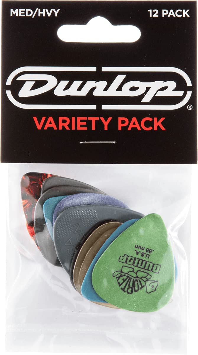 Jim Dunlop PVP102 Набор медиаторов для гитары, средняя/тяжелая толщина,