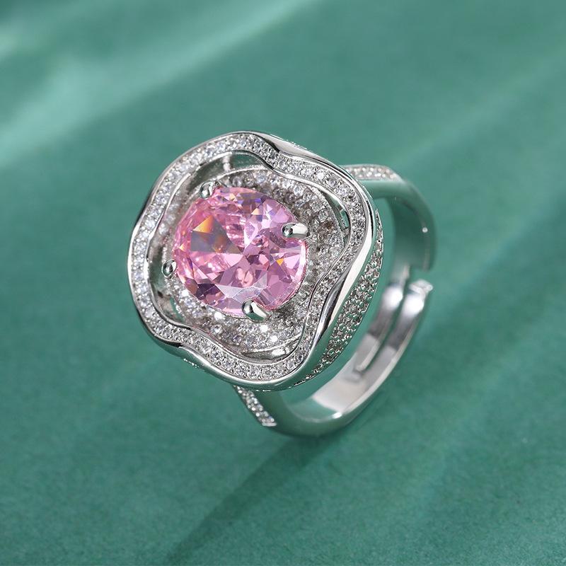 

Кольцо с драгоценным камнем Параиба, квадратное микро-инкрустированное цирконием, женское легкое роскошное цветное кольцо-сокровище