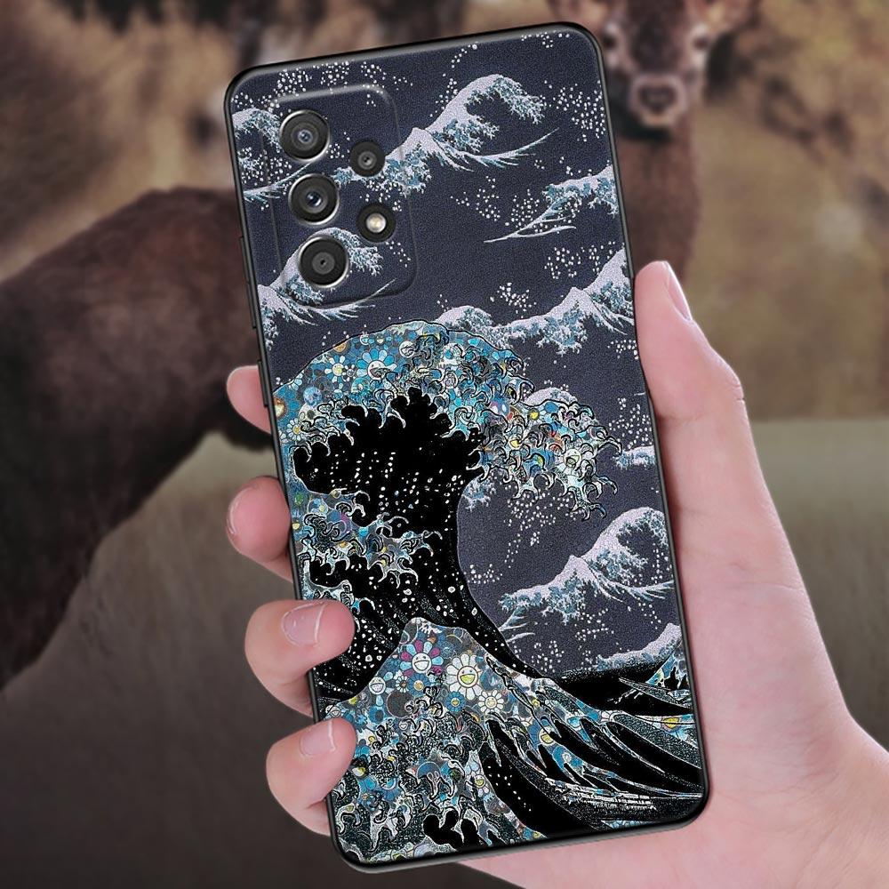 Japanese Art Hokusai kanagawa Great Wave Cover Galaxy A53 5G Case For Samsung A54 A52 A52S A51 A55 A73 A72 A35 A32 A33 Back Case