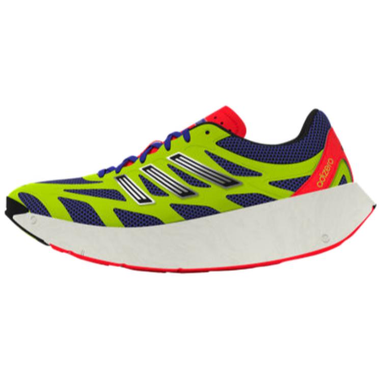 Adidas Performance Adizero Aruku Unisex Running Shoes Lucid Blue Core Black Solar Slime JH8090 42 зелёный