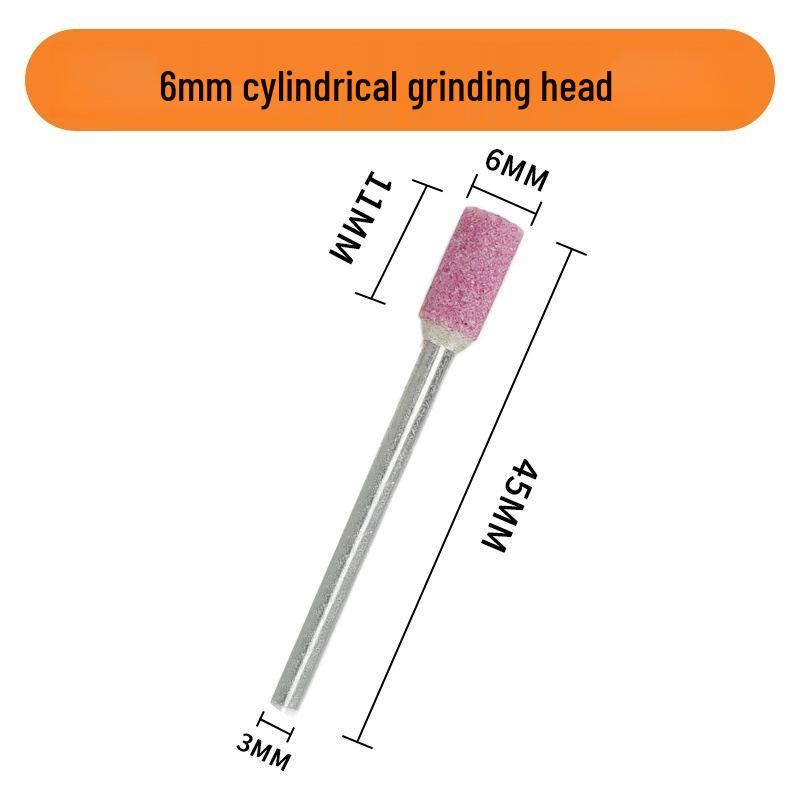 Electric Jade Carving Tool Set with Cylindrical & Conical Grinding Heads