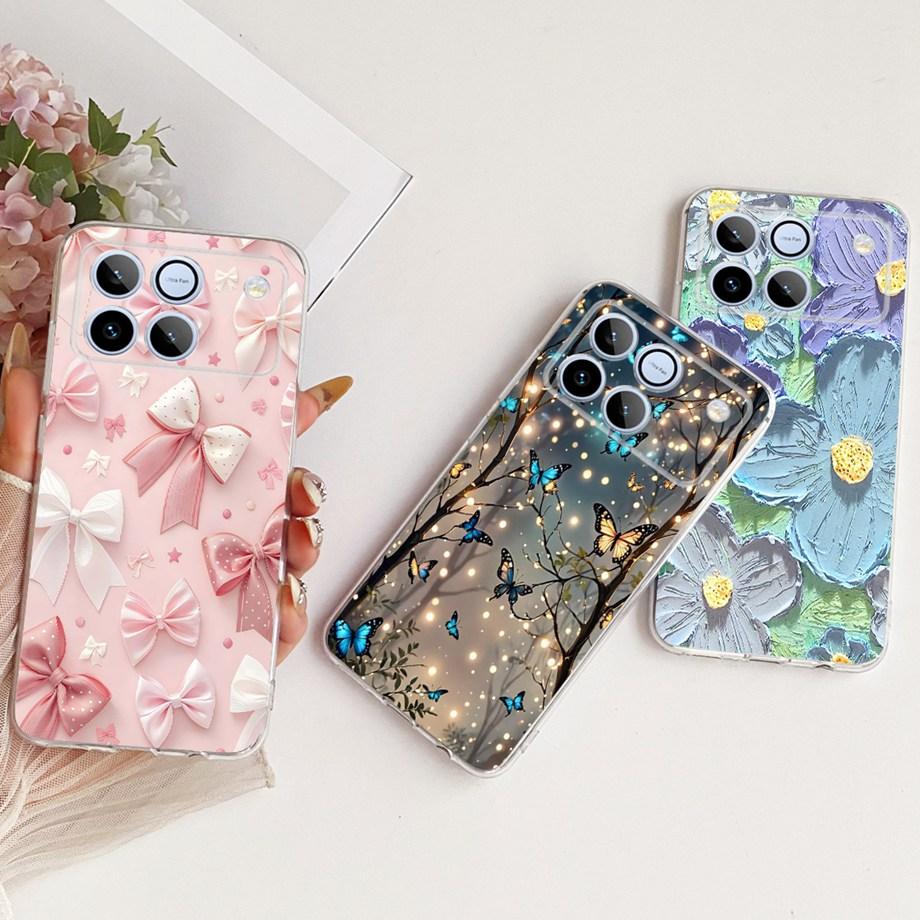 For Honor Win 5G Phone Case Soft Clear Silicone Back Cover Butterfly Dragon Cat Floral Cartoon Painting Bumper HonorWin Fundas