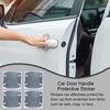 Carbon Fiber Car Stickers 4pcs Protective Carbon Fiber Cover Film Stickers Carbon Fiber Anti Scratches Door Handle Paint Cover