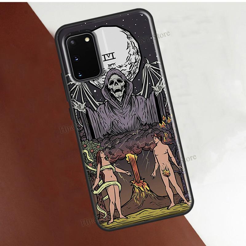 Occult Witchcraft Moon Gothic Witch Cover For Samsung Galaxy S22 Ultra S21 S20 FE Note 20 S8 S9 S10 Note 10 Plus Phone Case