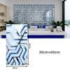 60*30cm Thickened Gold Foil Self-Adhesive Tile Sticker, Faux Ceramic Tile Wallpaper Waterproof  Wallsticker Kitchen & Living Room Decor
