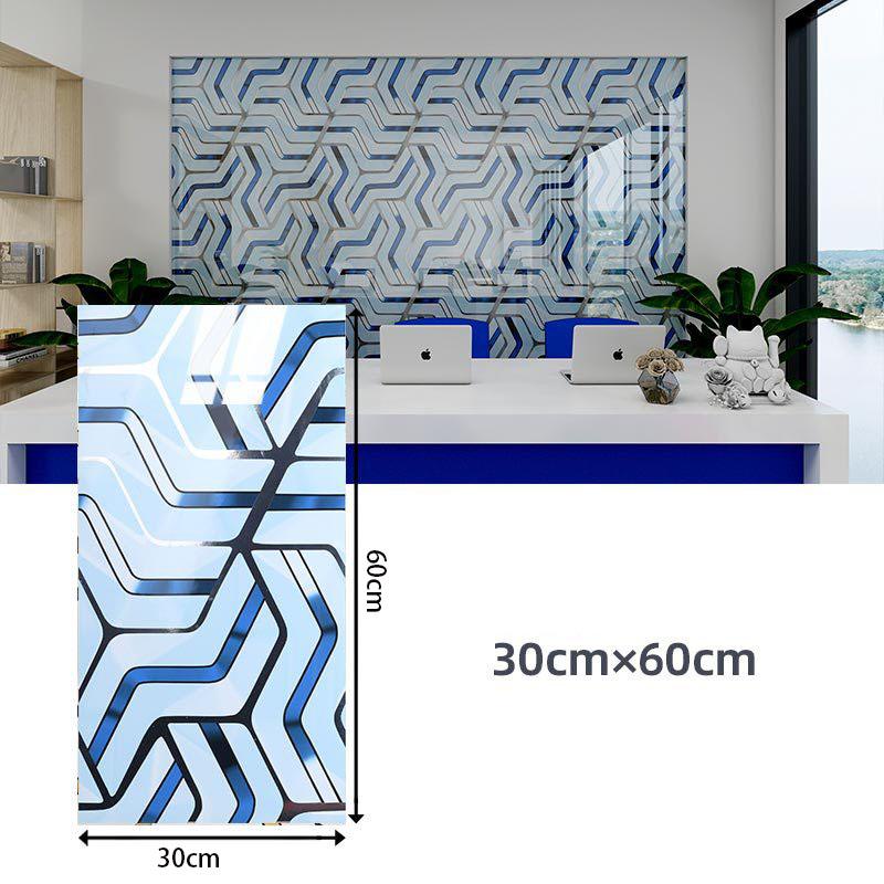 60*30cm Thickened Gold Foil Self-Adhesive Tile Sticker, Faux Ceramic Tile Wallpaper Waterproof  Wallsticker Kitchen & Living Room Decor