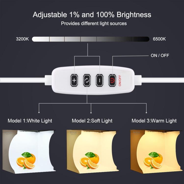 23 cm Ring-LED-Panel, zusammenklappbare Studiobox