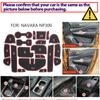 Car Door Groove Mat Anti-slip Cup Mat Rubber Rugs Slot Hole Pad Interior for Nissan Navara NP300 D23 2015 2016 2017 2018