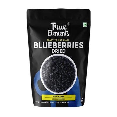 True Elements Kuru Yaban Mersini 125g – Doğal Güneşte Kurutulmuş, Rafine Şeker Yok