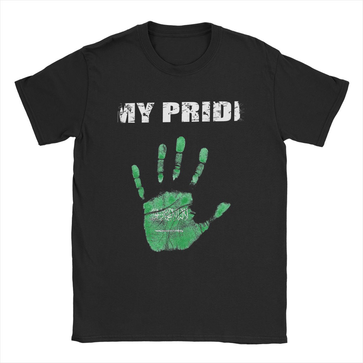 

Моя гордость Саудовская Аравия Одежда Футболки для мужчин и женщин Национальный день Саудовской Аравии Новинка Чистый хлопок Взрослая одежда M чёрный