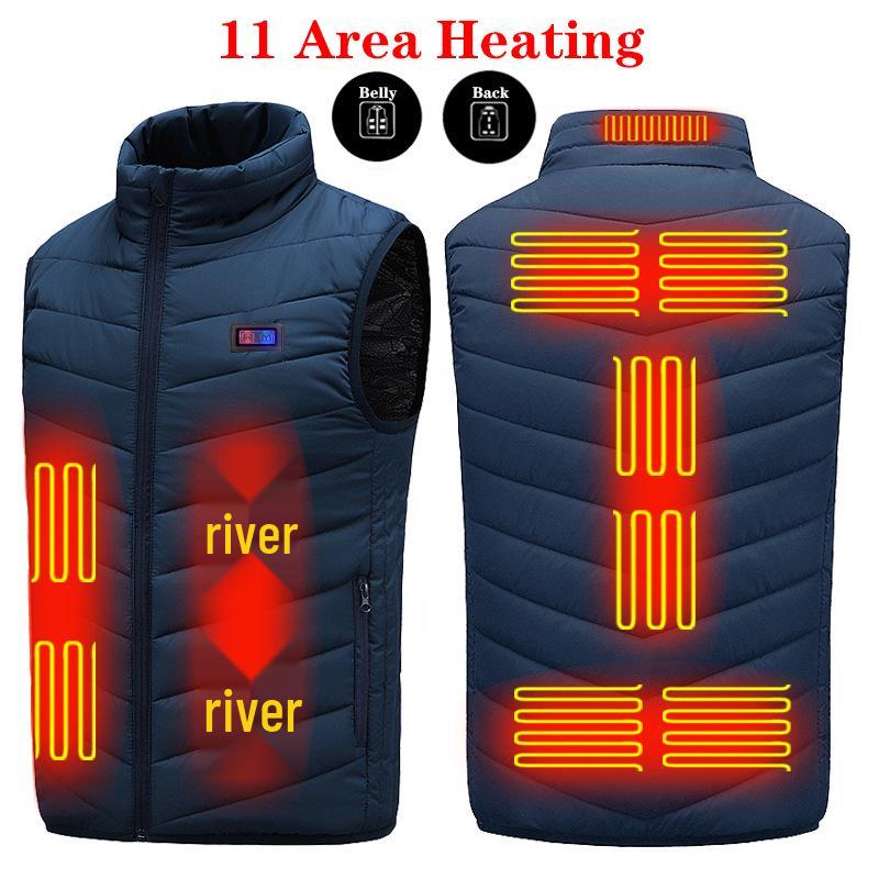 Smart Heating Vest with Graphene Technology – Available In 9, 13, 15, and 17 Heating Areas for Men & Women