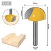 1/9pc 6mm Shank 6/8/12/16/18/20/22mm CNC okrągły nos bity okrągły nos Cove rdzeń Box router Bit Shaker Cutter Tools
