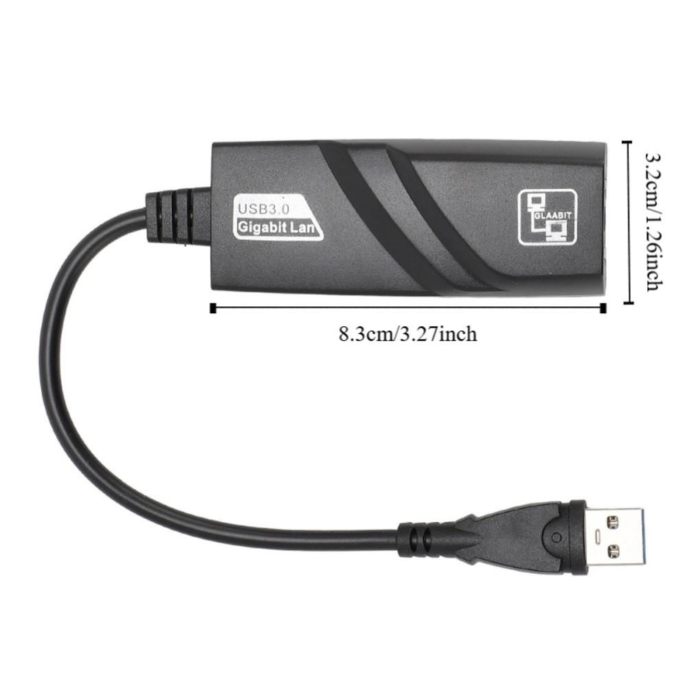 Plug and Play Gigabit Ethernet Adapter Portable USB To Ethernet Adapter  Laptop Connectivity
