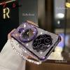 For Xiaomi 15 Ultra 14 14T 13 12 Pro Case Glitter Plating Mirror Magnetic Phone Holder Bracelet Cover
