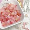 10pcs Shimmering Acrylic Star Beads Set | Mixed Colors with Golden Foil, Frosted, for Jewelry Making, DIY Crafts & Bracelet Necklace Supplies