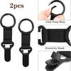 2Pcs Metal Plastic Hat Clip Textile Strap for Firm Hat Attachment Lightweight for Hat Retention Wind Proof Design