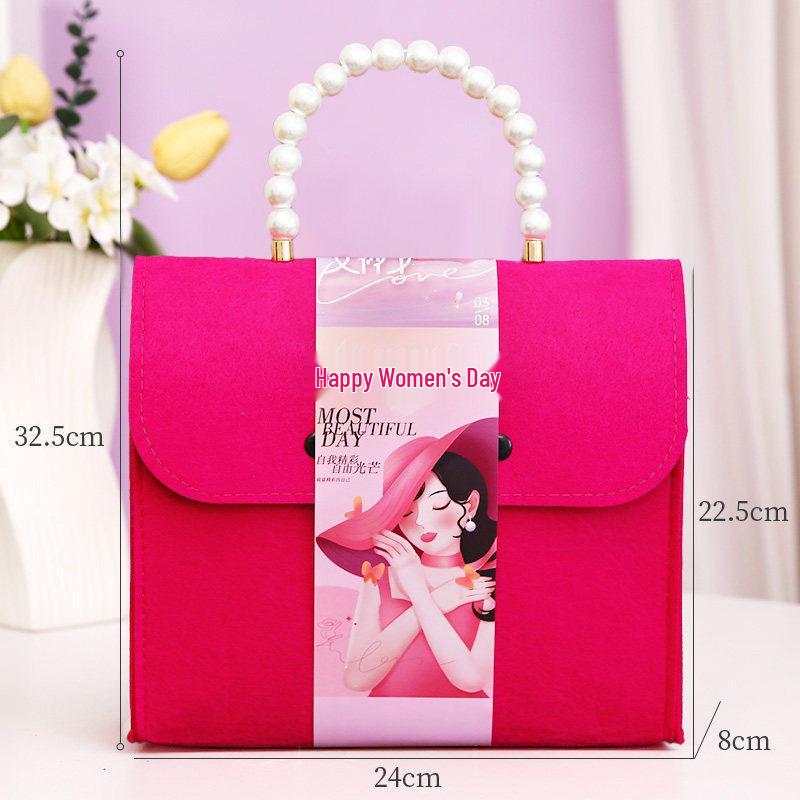 Women s Day 2026 Felt Bag: Corporate Gift for the New Goddess Festival - Practical Employee Souvenir