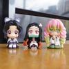 New 8Pcs/Set Demon Slayer Anime Figure Toy-Kimetsu No Yaiba Q Version Tanjiro Nidouzi Inosuke Zenizu  Figurine Model Doll Gift