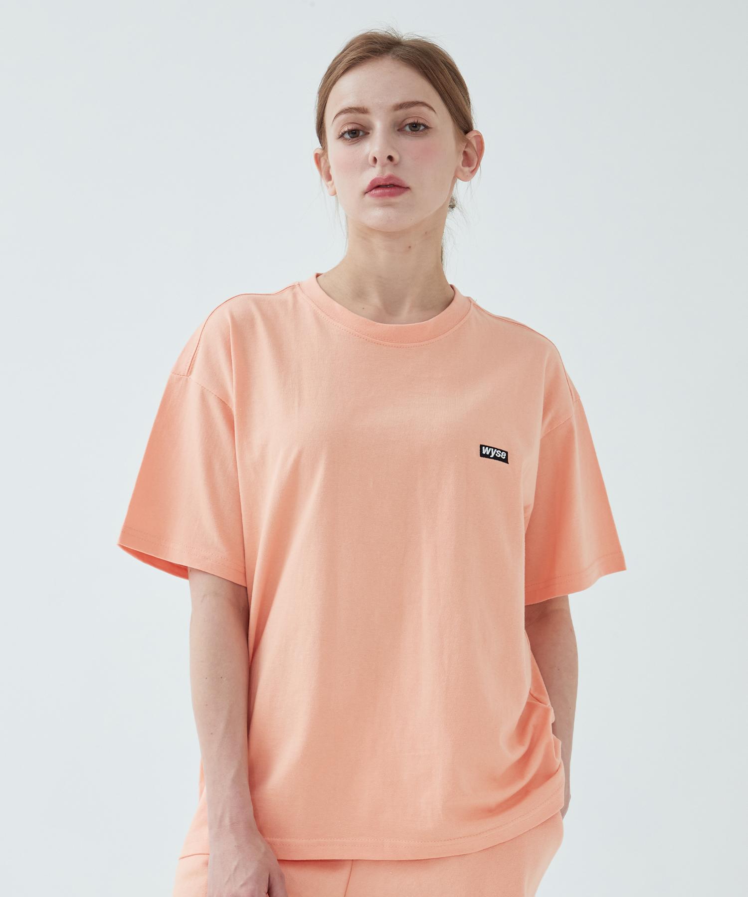 Wise Basic Logo T-Shirt (Neon Orange) L