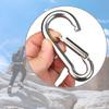 5Pcs Stainsless Steel Spring Snap Hook Carabiner Clip Water Bottle Hook Keychains for Outdoor Camping Fishing Hikings