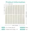 J1UL1N Waterproof For Kitchen& Bathroom Removable Beige Tile Stickers-5 Sheets Peel& Stick Decals