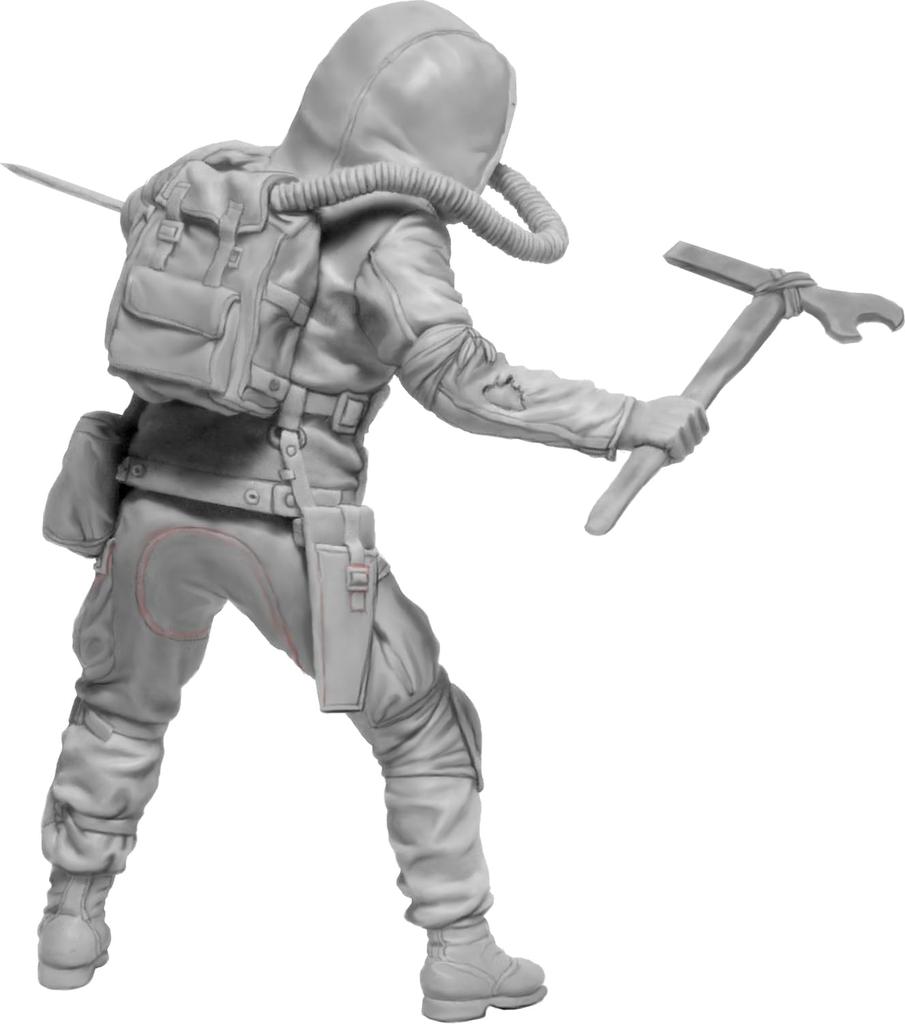 Master Box 1/24 Scale Model Kit MB24079: Stalker Joe Heldock, Final Bridge, Post-Final War Series 7