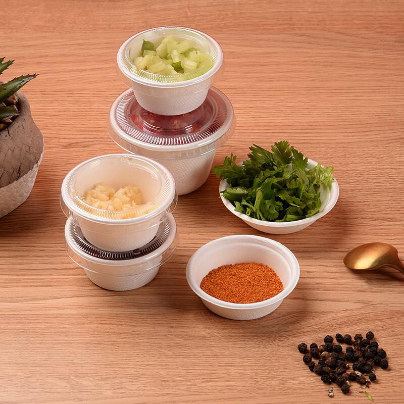 

Biodegradable Sugarcane Pulp Bowls with Lids