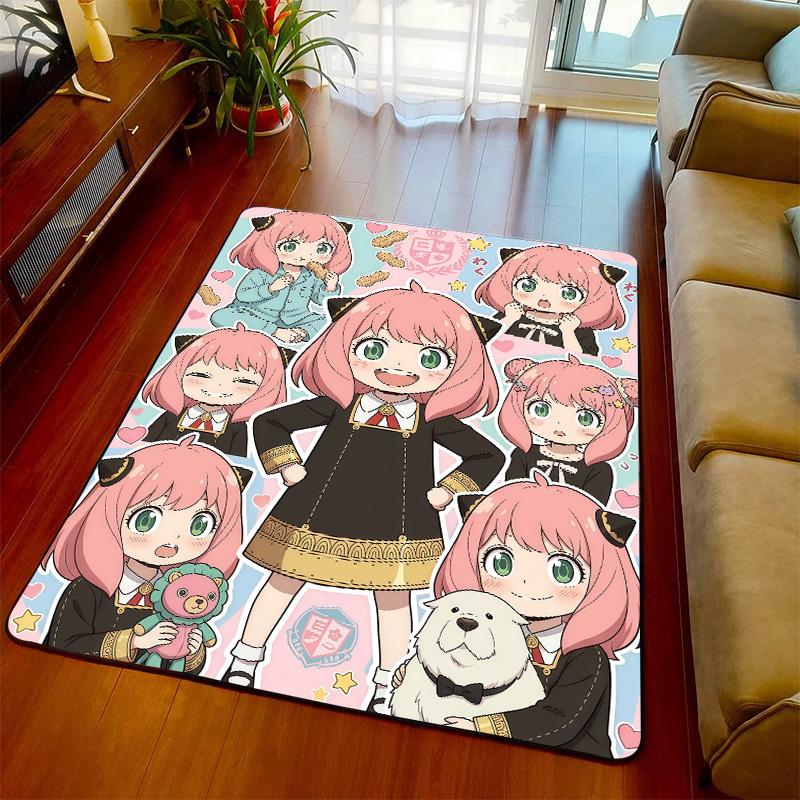 Anya Carpet Rug Soft Floor Mat Non Slip Area Rug for Bedroom Living Room Home Decor Anime Design -QJY