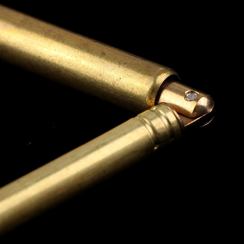 2 ks Dowsingové proutky Odolné mosazné nástroje Detektor vody Měřicí přístroje Snadno se přenášejí a roztahují 55 cm dlouhé