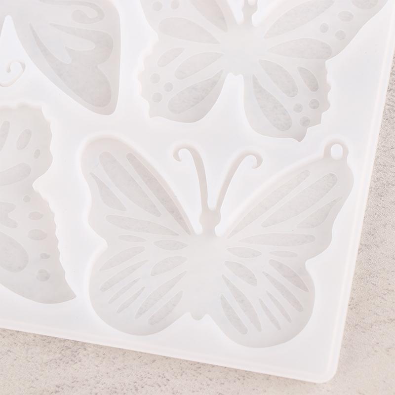 1Pc Butterfly Silicone Mold Diy Keyrings Eardrop Mold Jewelry Making Tools
