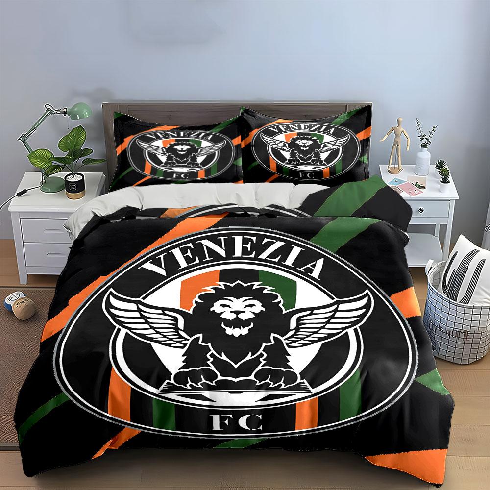 Venezia FC Geflügelter Löwe Design Bettwäsche Bettbezug Set Bettbezug Kissenbezüge  (1*Bettbezug 2*Kissenbezüge, ohne Bettdecke)
