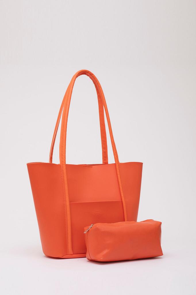 Women's Stylish and Useful Shoulder Bag Blue Shk80 Faux Leather Large Size Arm and Shoulder Bag with Front Pocket and Snap Makeup Bag L:26E:40W:8C