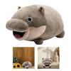 Adorable Pygmy Hippo Plush Toy Soft Hippopotamus Stuffed Animal Pillow for Children and Adults Gift