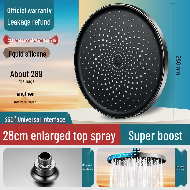 Supercharged Large Shower Head - Single Bathroom Spray Head