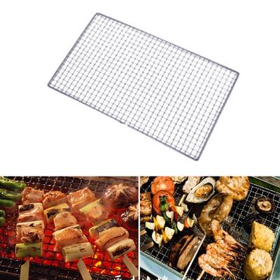 Stainless Steel BBQ Fish Meat Net Barbecue Grill Mesh Wire Clamp Outdoor Picnic