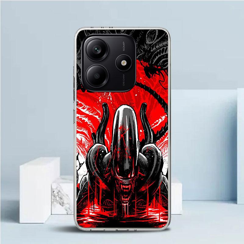 

Cool A-Alien X-Xenomorph Soft Cover for Xiaomi Redmi Note 15 14 13 12 Pro Plus Phone Case 14S 11S 11T 11E 10S 10 4G Pattern Shel Redmi Note 10 4G