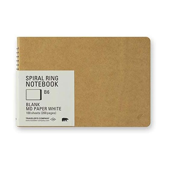 Traveler s Note Spiral Ring B6 Plain MD White Polar Bear 15250006