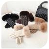 Plush Lined PU Leather Gloves Touchscreen Warm Gloves Fashion Winter Thermal Gloves  for Women