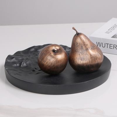 Plateau Poire Pomme Créatif Moderne Simple Assiette à Fruits Ornements Pièce Modèle Salon Restaurant Décoration Maison Artisanat